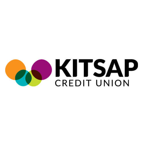 Kitsap Credit Union logo with overlapping colorful circles and the text “Kitsap Credit Union” on a light background