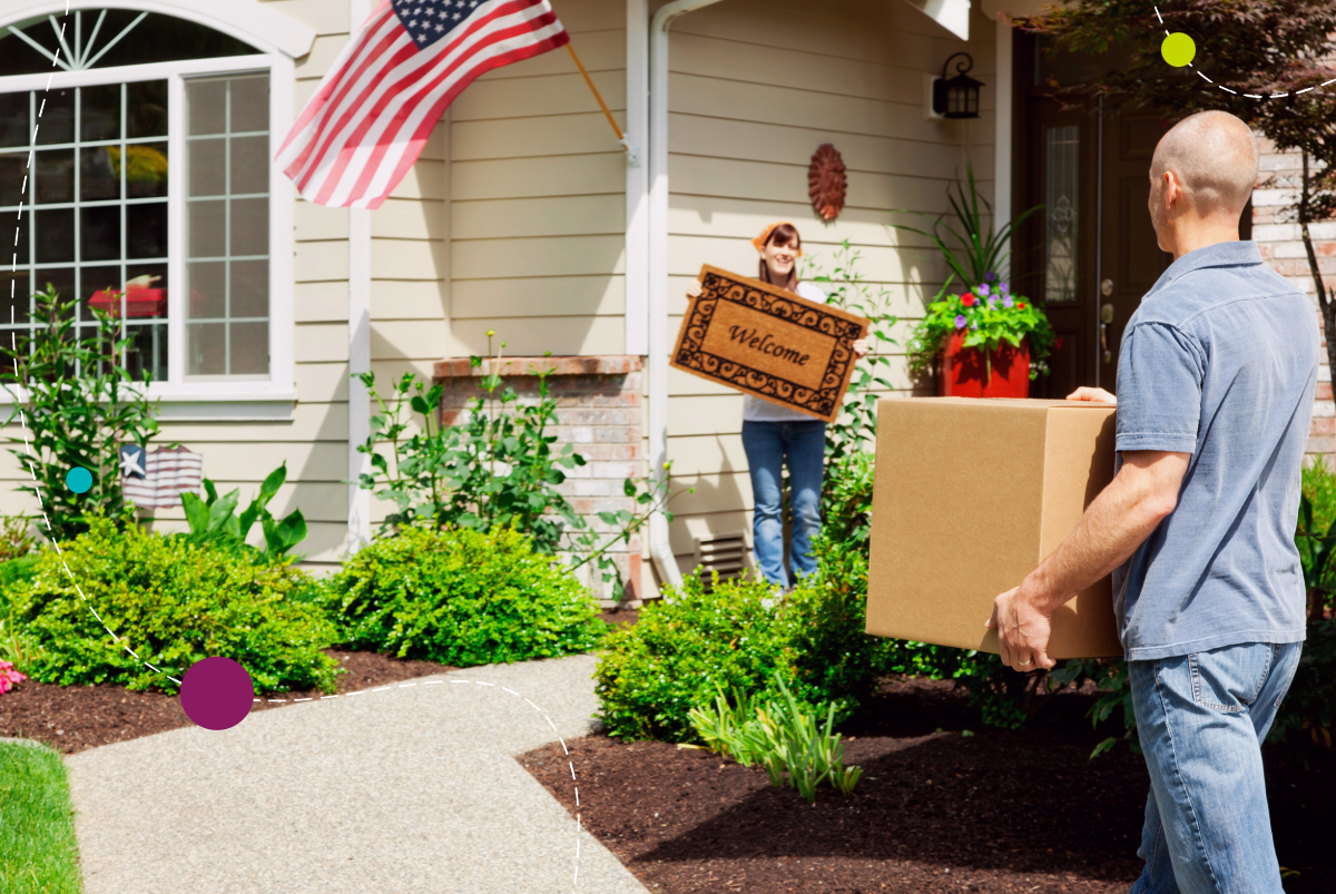 Family moving into house